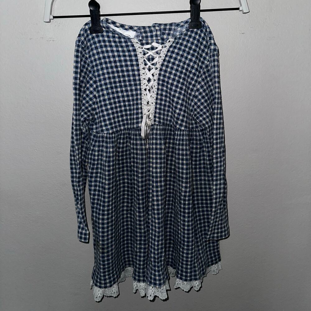 Vintage Bonnie Jean girls plaid dress size 6